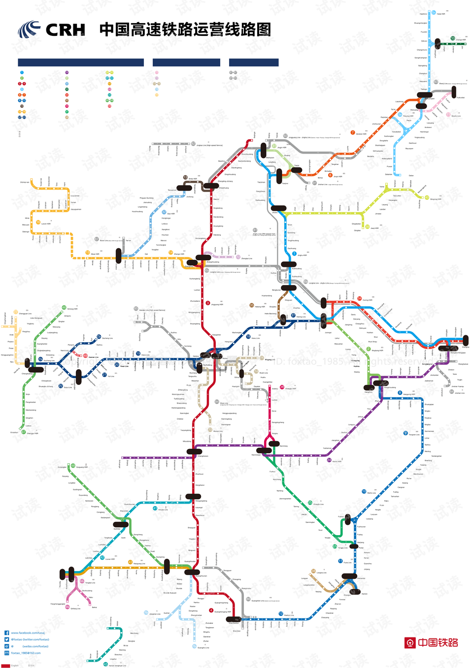 全国最新高铁线路图，构建现代化高效交通网络